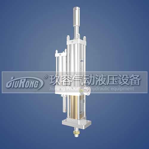 JRC預(yù)壓行程可調(diào)氣液增壓缸3d圖